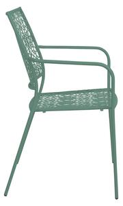 NANCY Záhradná stolička s opierkami - šalviová