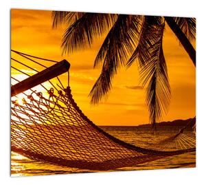 Západ slnka na pláži, obraz (Obraz 30x30cm)