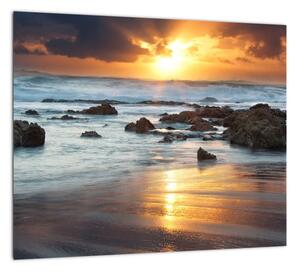 Západ slnka pri mori, obraz (Obraz 30x30cm)