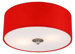 Moderné stropné svietidlo červené 30 cm - Buben