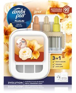 AmbiPur 3volution Gold Orchid elektrický osviežovač vzduchu s náplňou 20 ml