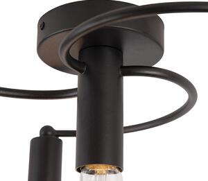 Inteligentné stropné svietidlo čierne vrátane 4 ks WiFi G95 - Facile