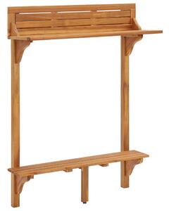 Balkónový barový stôl 90x37x122,5 cm akáciový masív