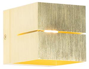 Moderná nástenná lampa zlatá 9,7 cm - Transfer Groove