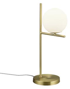 Stolná lampa v štýle Art Deco zlatá s opálovým sklom - Flore