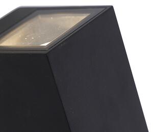 Moderné nástenné svietidlo čierne GU10 AR70 IP54 - Baleno II