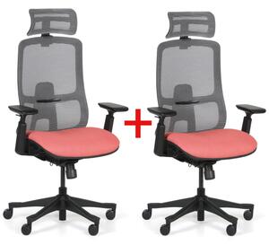 Kancelárska stolička JANE 1+1 ZADARMO, červená