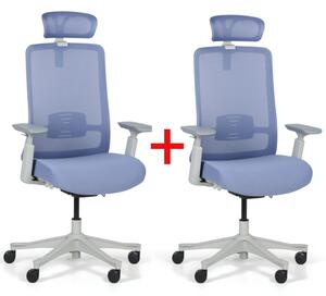 Kancelárska stolička MARRY 1+1 ZADARMO, modrá