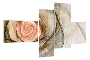Abstraktný ruže - obraz (Obraz 110x70cm)