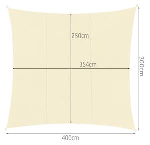 Tieniaca plachta obdĺžnik 3 x 4 m 23144
