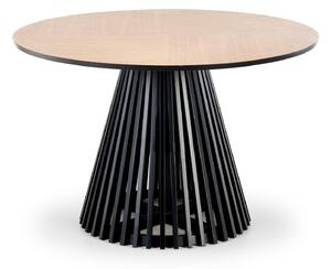 Okrúhly jedálenský stôl MIYAKI 120 cm - dub / čierna