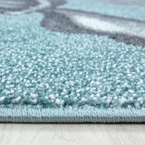 Ayyildiz Detský kusový koberec BAMBI 0860, Okrúhly, Modrá Rozmer koberca: 160 cm KRUH