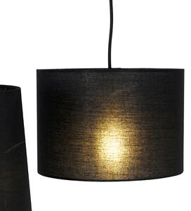 Rustikálna závesná lampa mosadz 5-svetlá - Hermina