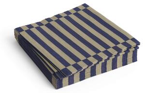 Papierové servítky Pattern Lunch Dark Blue/Dark Sand – set 20 ks