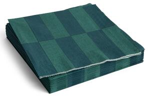 Papierové servítky Pattern Dinner Green/Dark Green – set 20 ks