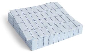 Papierové servítky Pattern Lunch Light Blue/Blue Grid – set 20 ks