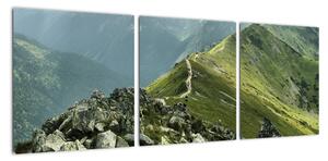 Hrebeň hôr - moderné obrazy (Obraz 90x30cm)