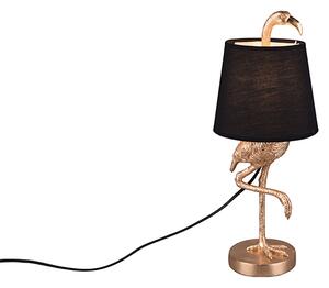 Stolná lampa v štýle Art Deco zlatá s čiernou - Koen