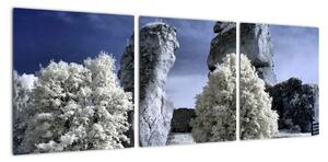 Zimná krajina - obraz do bytu (Obraz 90x30cm)