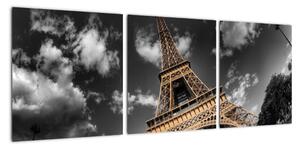 Eiffelova veža - obrazy (Obraz 90x30cm)