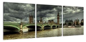 Londýnsky Big Ben - obrazy (Obraz 90x30cm)