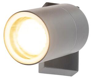 Vonkajšia nástenná lampa antracit IP44 otočná a sklápateľná - Solo
