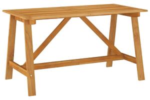 Záhradný jedálenský stôl 140x70x73,5 cm masívne akáciové drevo
