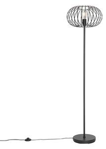 Dizajnová stojanová lampa čierna - Johanna