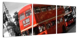 Anglický autobus Double-decker - obraz (Obraz 90x30cm)