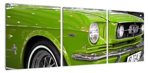 Zelené auto - obraz (Obraz 90x30cm)