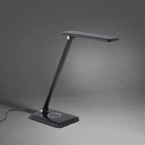Dizajnová stolná lampa čierna vrátane LED s dotykovým stmievačom - Tina