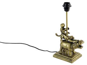 Vintage stolná lampa mosadz - Flodhest Abe
