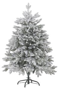 Umelý vianočný stromček biele zasnežené vetvy PVC kovový podstavec 120 cm škandinávsky štýl