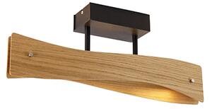 Moderné stropné svietidlo drevené vrátane LED - Sjaak S