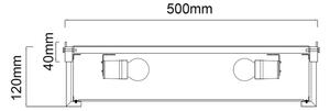 Open Design OR84931 - Stropné svietidlo ROMI 4xE14/12W/230V pr. 50 cm mosadz