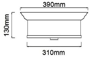 Open Design OR84870 - Stropné svietidlo FAMBURO 3xE14/12W/230V pr. 31 cm zlaté
