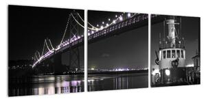 Nočný most - obraz (Obraz 90x30cm)