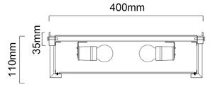 Open Design OR84955 - Stropné svietidlo ROMI 3xE14/12W/230V priemer 40 cm mosadz