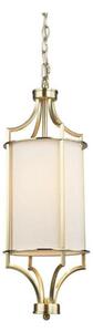 Open Design OR80568 - Luster na reťazi LUNGA 1xE27/15W/230V mosadz/biela
