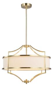 Open Design OR80933 - Luster na tyči STESSO 4xE27/15W/230V pr. 55 cm mosadz/biela