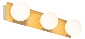 Moderné nástenné svietidlo zlaté 48 cm IP44 3-svetlo - Cederic