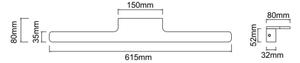 Open Design OR86133 - LED osvetlenie zrkadla LUCE LED/11W/230V 61,5 cm IP44 čierna