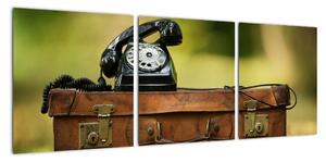Telefón na kufri - obraz (Obraz 90x30cm)