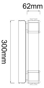 Open Design OR85266 - LED osvetlenie zrkadla OMI LED/7W/230V 30 cm IP44 mosadz