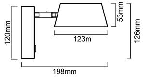 Open Design OR86522 - LED nástenné svietidlo TIMO LED/6W/230V 3000/4500/6500K čierna