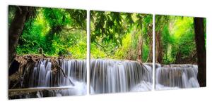Vodopád - moderný obraz (Obraz 90x30cm)