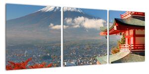 Hora Fuji - moderný obraz (Obraz 90x30cm)