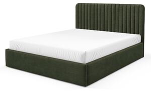 Manželská čalúnená posteľ s úložným priestorom Best 2 140x200 - zelená