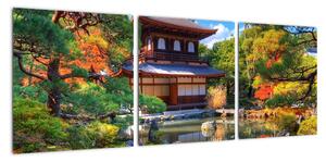 Japonská záhrada - obraz (Obraz 90x30cm)