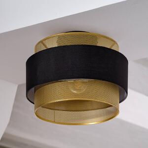 Stropné svietidlo OSRAM Decor Hornet, 1-pl., čierne/zlaté, Čierna, Obývacia izba / jedáleň, Textil / látka / hodváb, Moderný